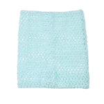 serviette crochet fait main motif rayures horizontales artisanale décoration maison enfant