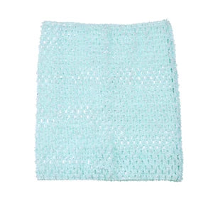 serviette crochet fait main motif rayures horizontales artisanale décoration maison enfant
