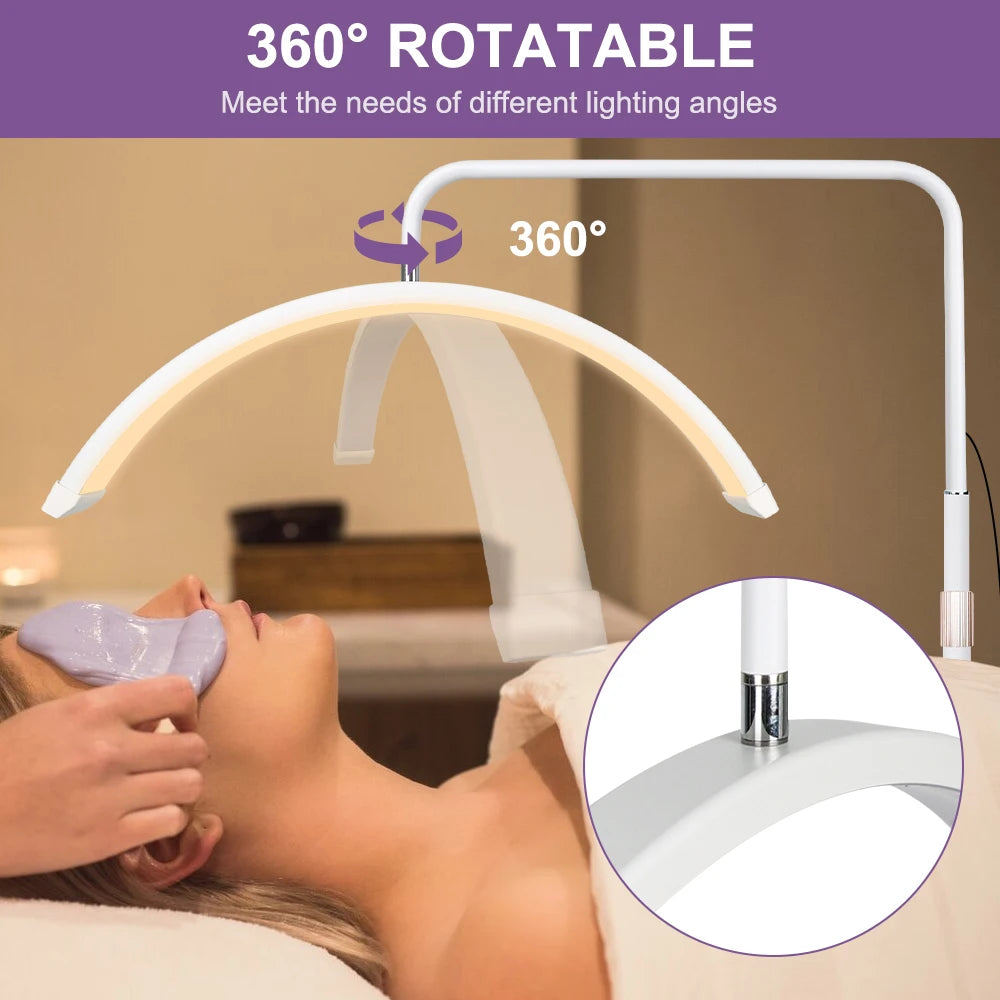 lampe massage blanc moderne réglable télécommande support rotatif porte telephone