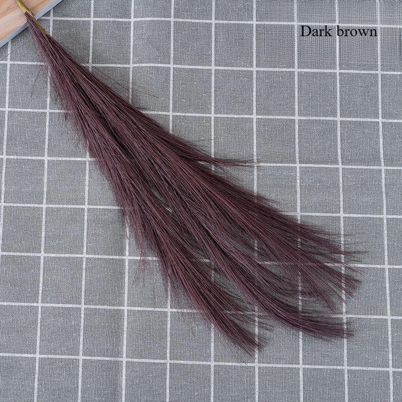 plume artificielle noire naturelle décoration intérieure extérieure 63cm exposée soie fibreuse texture