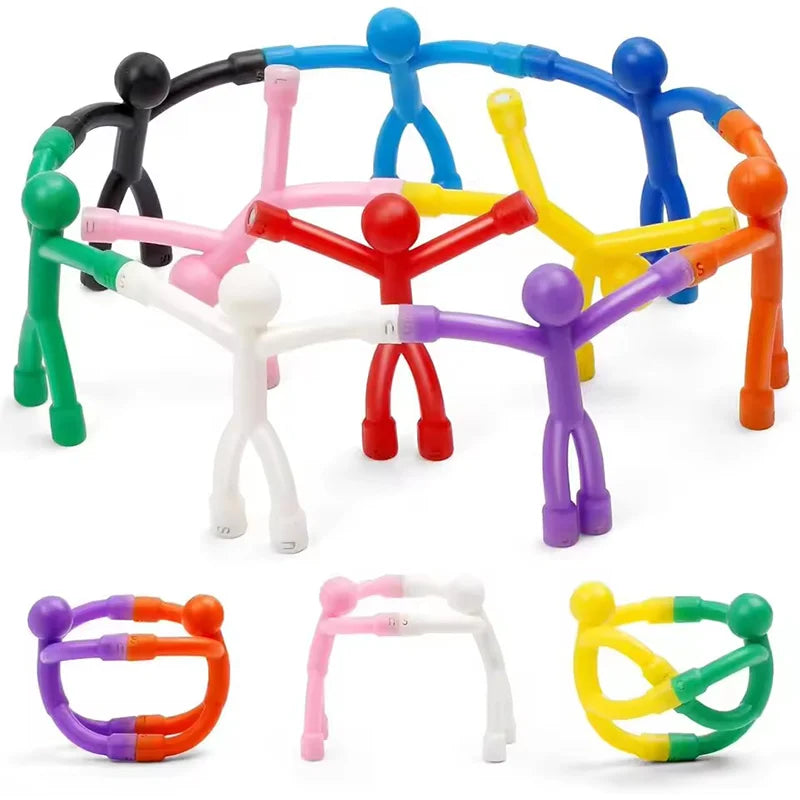 aimants colorés réfrigérateur 10 pièces aimants mini hommes modernes décoratifs bureaux