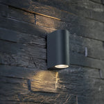 lampe murale led moderne double tête ip65 étanche noir haute basse luminosité