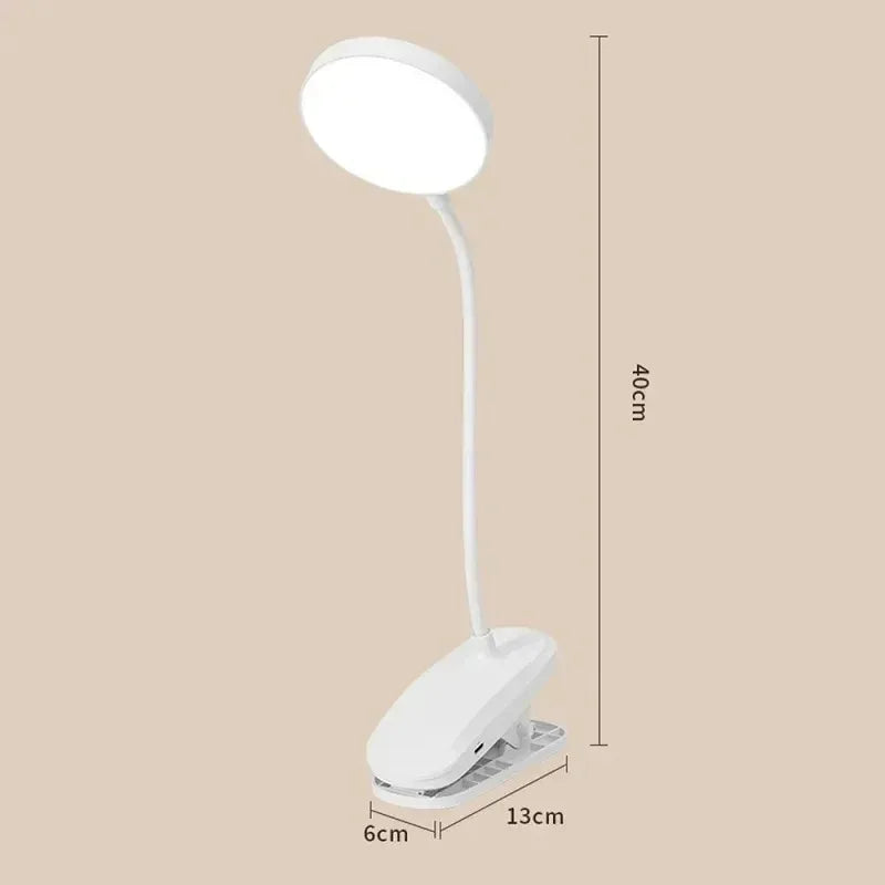 lampe rechargeable led blanc moderne minimaliste clip tactile 60lm 249lm