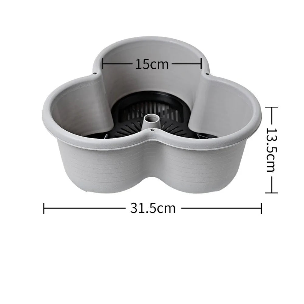 bac fleurs modulable vert foncé moderne bac fleurs plastique lisse empilable roulettes maison jardin