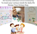 sacs bandoulière blancs motif enfantin poche zippée amovible 17cmx13cm sacs diy loisirs créatifs sacs