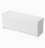 boîte rangement réutilisable blanc noir moderne compartiments éponge bâtonnets oreille cosmétiques sans perçage fixations