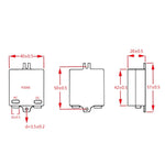 alimentation led 12v 10w 830ma protection surcharge blanc moderne étanches 40x20x50mm