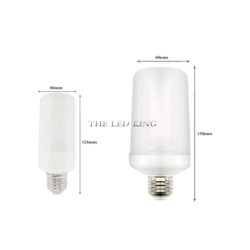 ampoule led effet flamme vacillante orange jaune blanc moderne e14 e27 360deg 50000h
