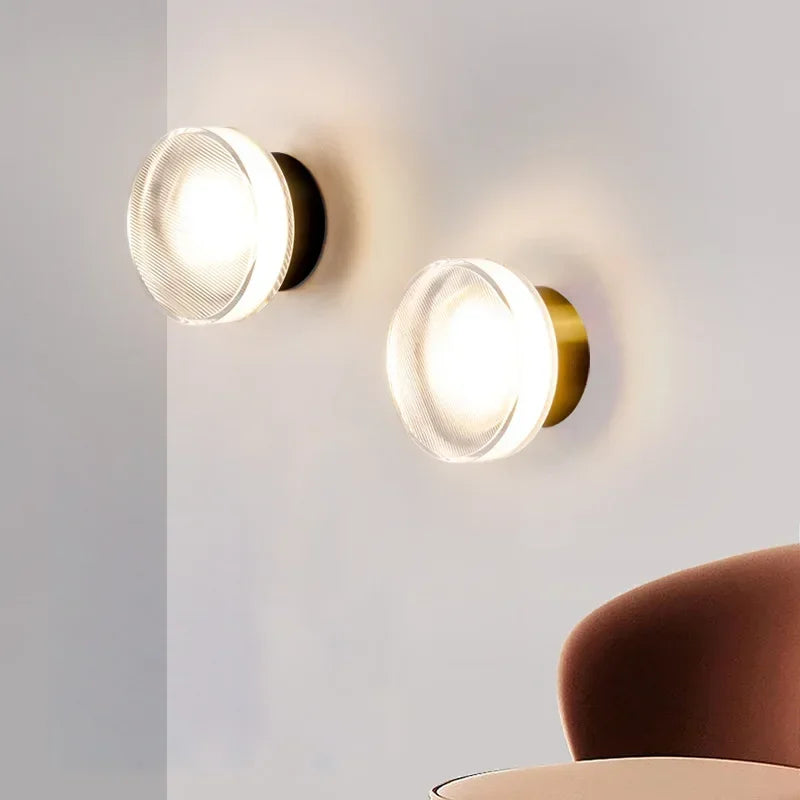 lampe murale moderne blanc orange bronze minimaliste texturée fixée mur