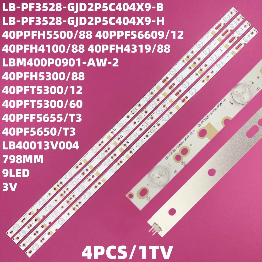 bande led rétro éclairage blanc modernes led 798mm opaques télévision