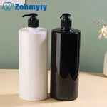 flacon rechargeable savon liquide moderne noir blanc transparent Pompe