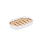 ensemble salle bain noir moderne distributeur savon liquide porte brosse dents plateau savon rayures