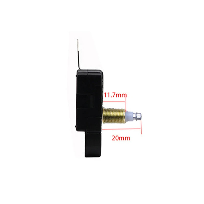 horloge murale bois moderne 175mm 245mm noir doré aiguilles géantes quartz minimaliste