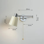 applique murale moderne bras articulé éclairage led blanc crème argenté chambre salon