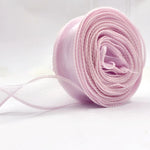 ruban satin organza transparent élégant rose clair blanc gris rouge vert pastel 10 yards