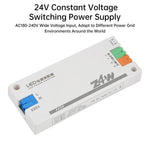 alimentation électrique led 24v blanc transformateur bornes etiquettes 74w 36w 60w 100w