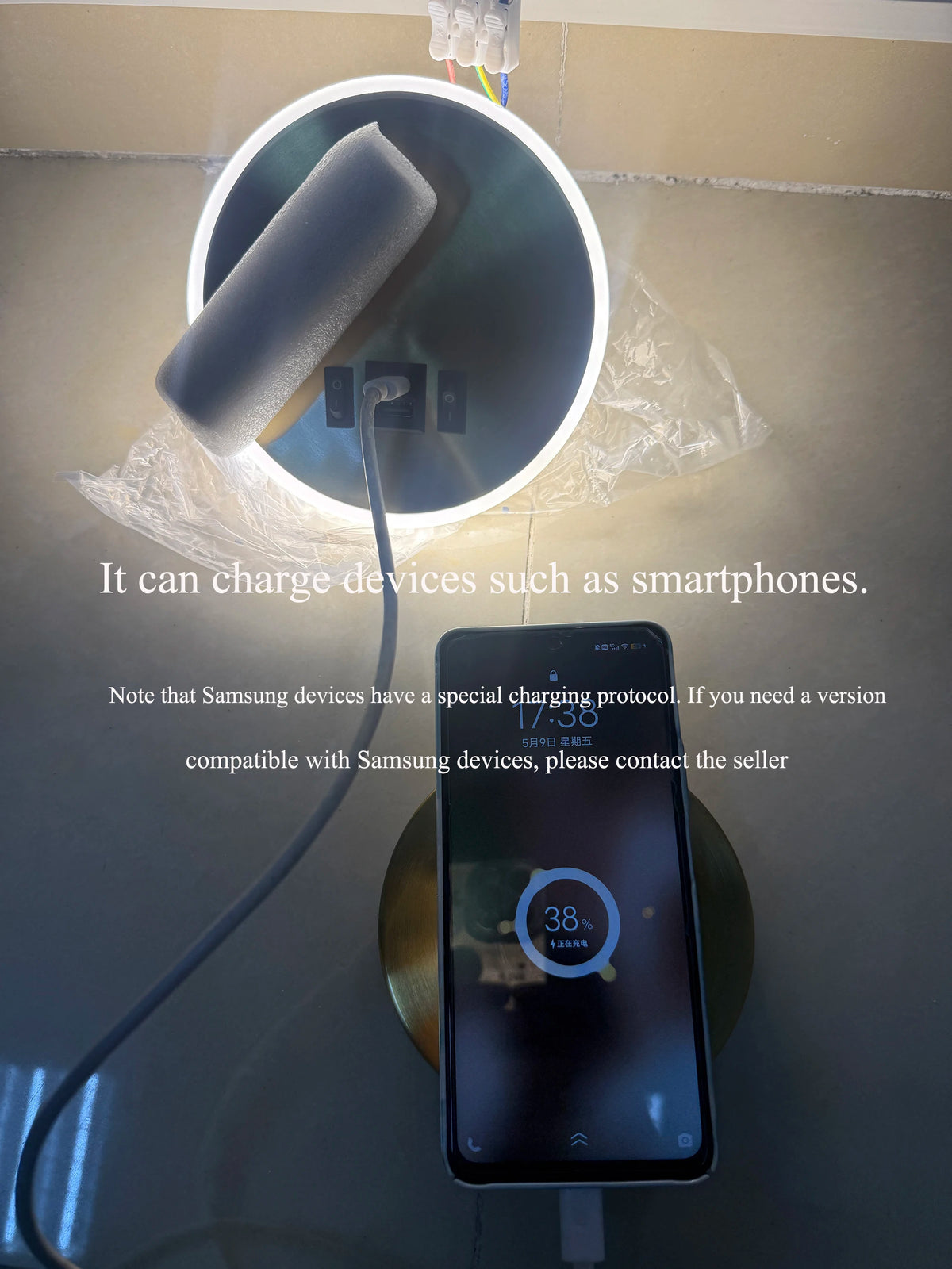 applique murale led moderne ports usb lampes lecture réglables chambre étude