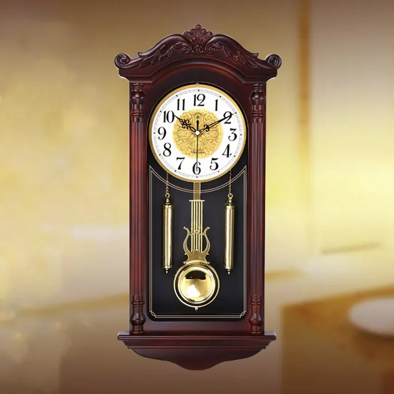 Détail du mécanisme silencieux de l'horloge murale