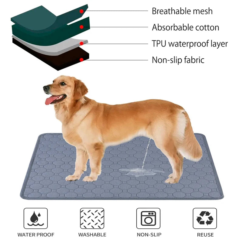tapis absorbant chiens chats gris hexagones moderne non slip facile laver