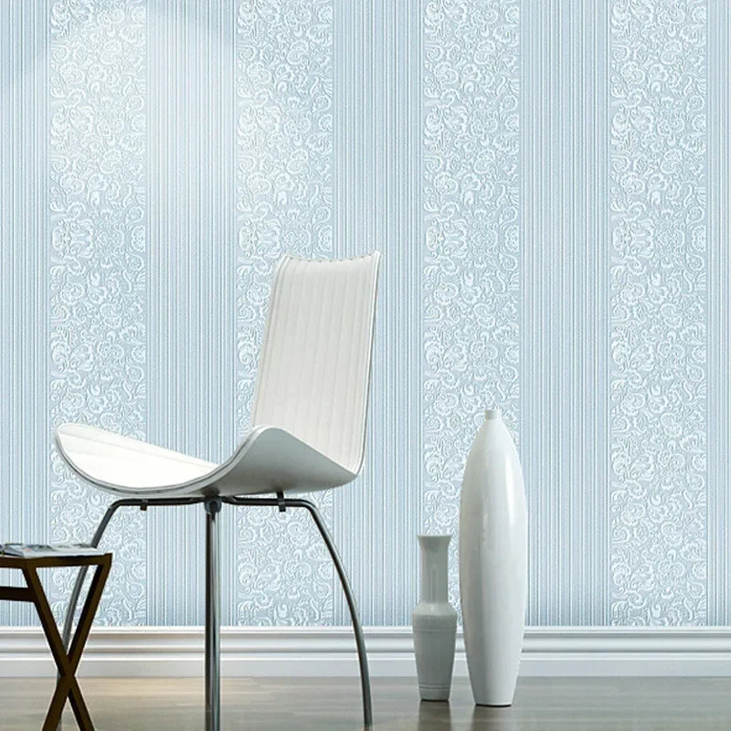 papier peint floral relief classique beige marron rose bleu blanc doré imperméable