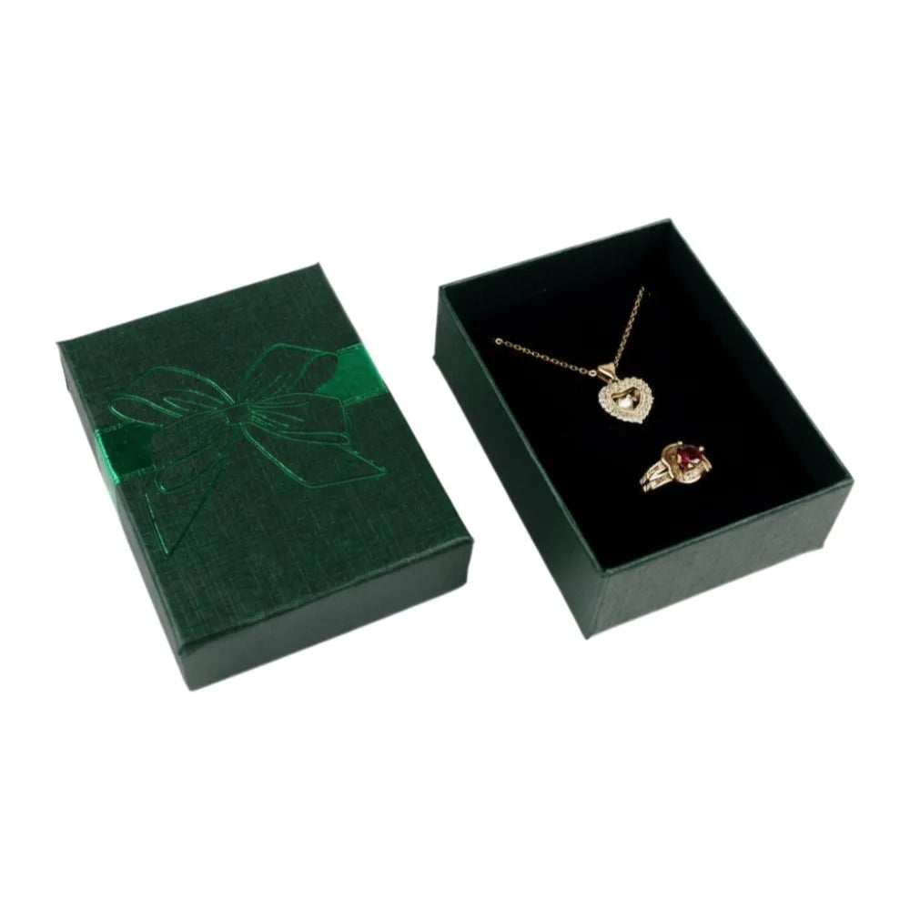 boîte rangement bijoux or rouge argent noir brillants rubis classique élégant pendentifs fermeture éclair
