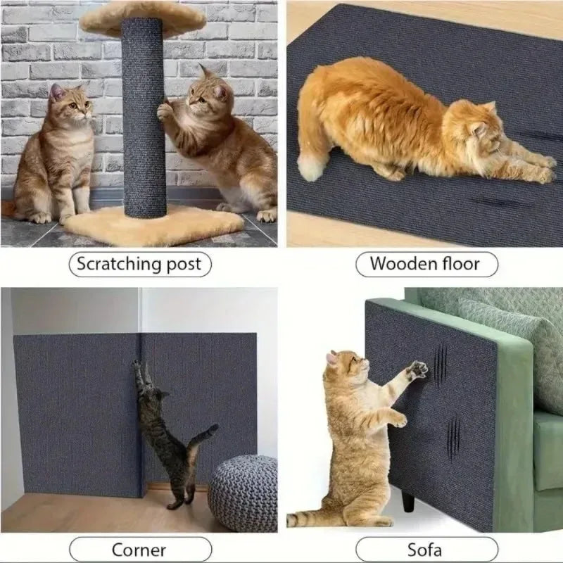 grattoir chats texture grattable beige clair adhésif moderne protection meubles 30x100cm