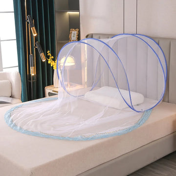 filet protection lit bleu rose blanc maille fine transparent moderne été portable individuel