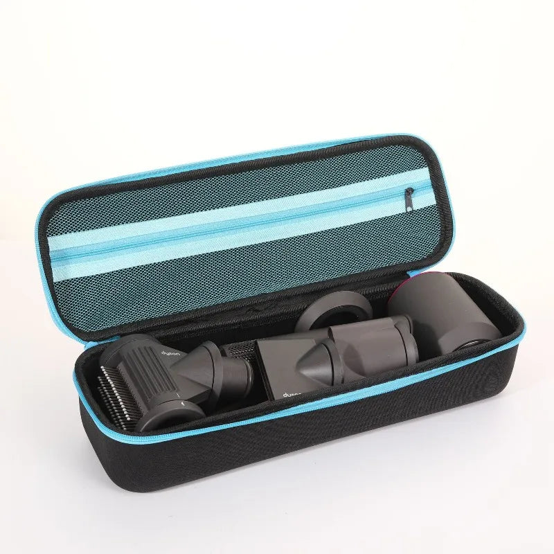 brosse cheveux électrique noir rose toile moderne réutilisable sac rangement polyester poignée