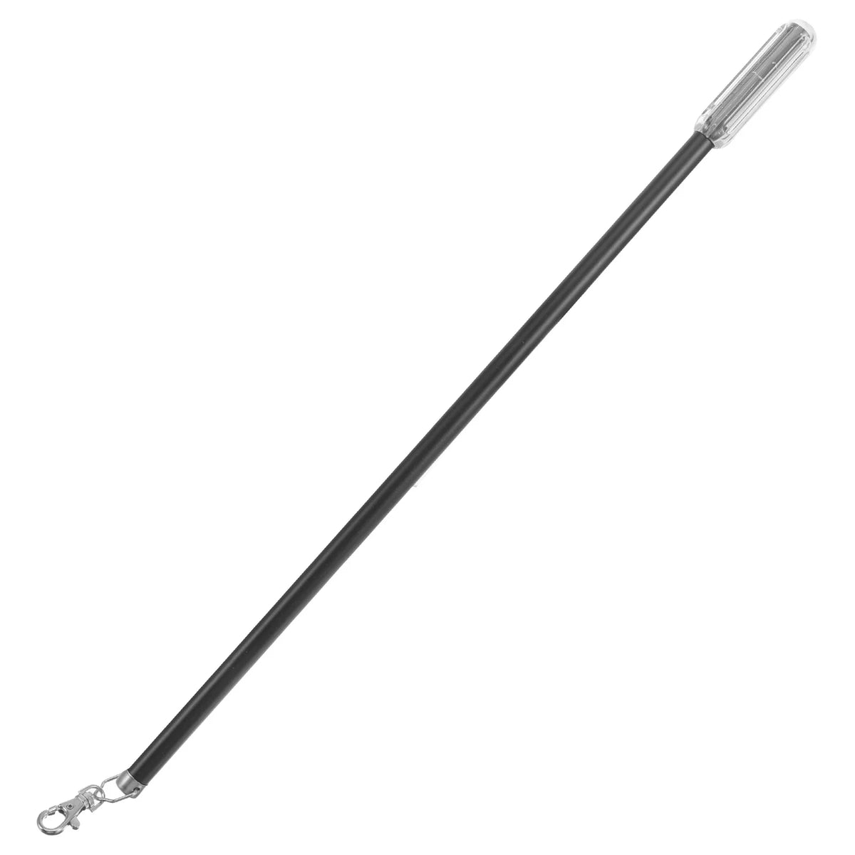 tige rideau noir rondelle transparente pull manuel boucle métallique drapery wand grommet easy glide