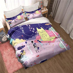 Parure de lit Omori motif 3D taupe