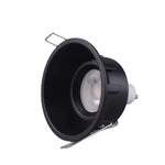 projecteur led noir blanc rond anneaux moderne 93mm diametre 45mm hauteur