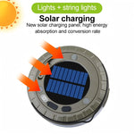 lampe camping solaire guirlande lumineuse led multiple modes charge type