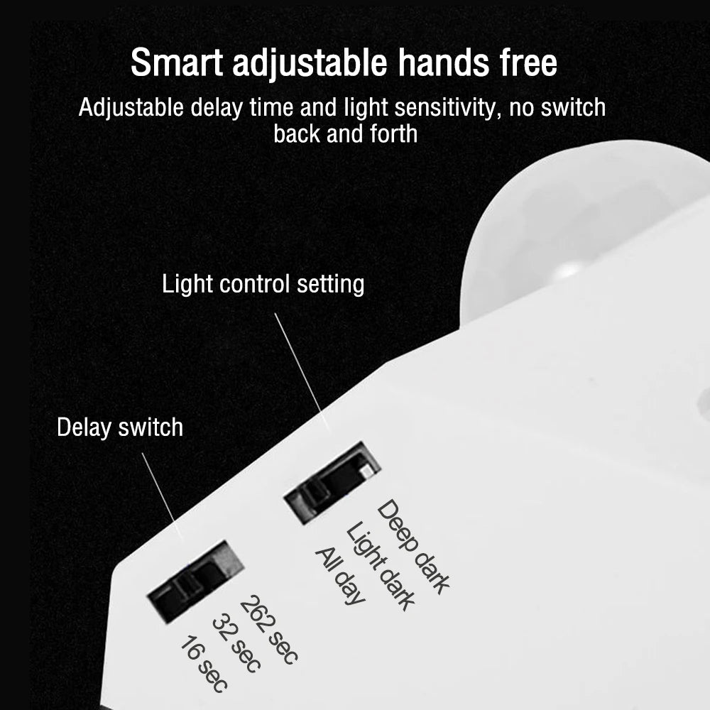 détecteur mouvement infrarouge douille E27 blanc moderne 120 degrés LED utilitaire