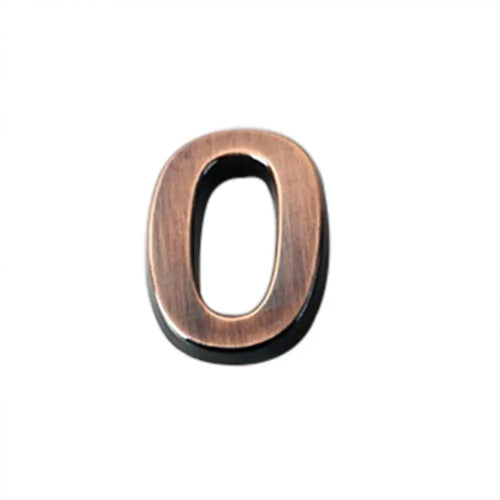 numéros porte adhésifs bronze gris moderne minimaliste lisses brossées decoration adresse maison appartement chambre