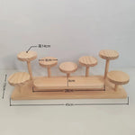 support bijoux bois clair moderne minimaliste lisse réutilisable articles divers exposants