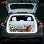 ruban led flexible or moderne adhésif éclairage ambiancé blanc chaud voiturearrière