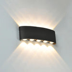 applique murale moderne led noir jaune lumiere mur triangulaire minimaliste fixee mur points lumineux