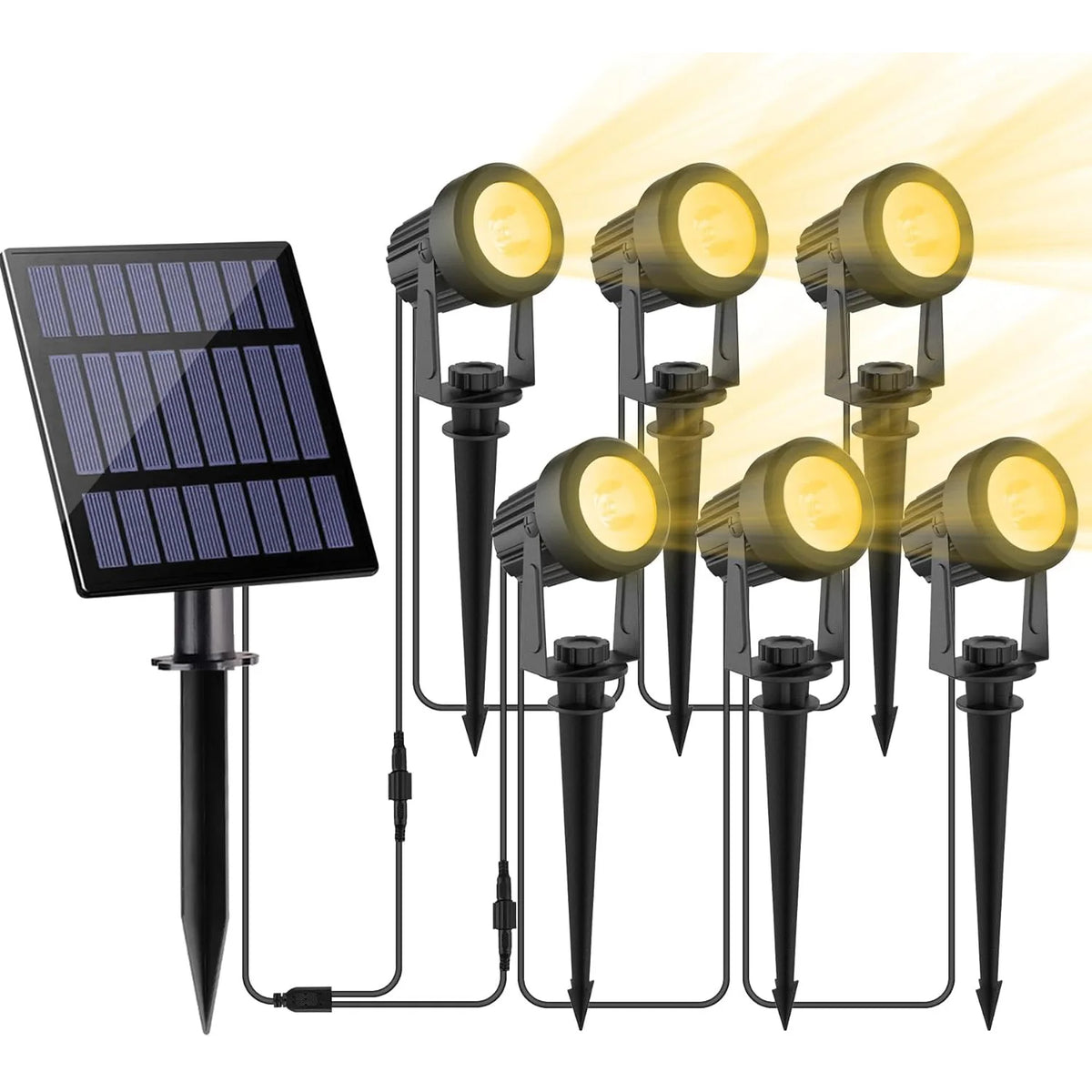 projecteur solaire led rgb ip65 moderne noir matextérieur jardin opaque adhésif mural