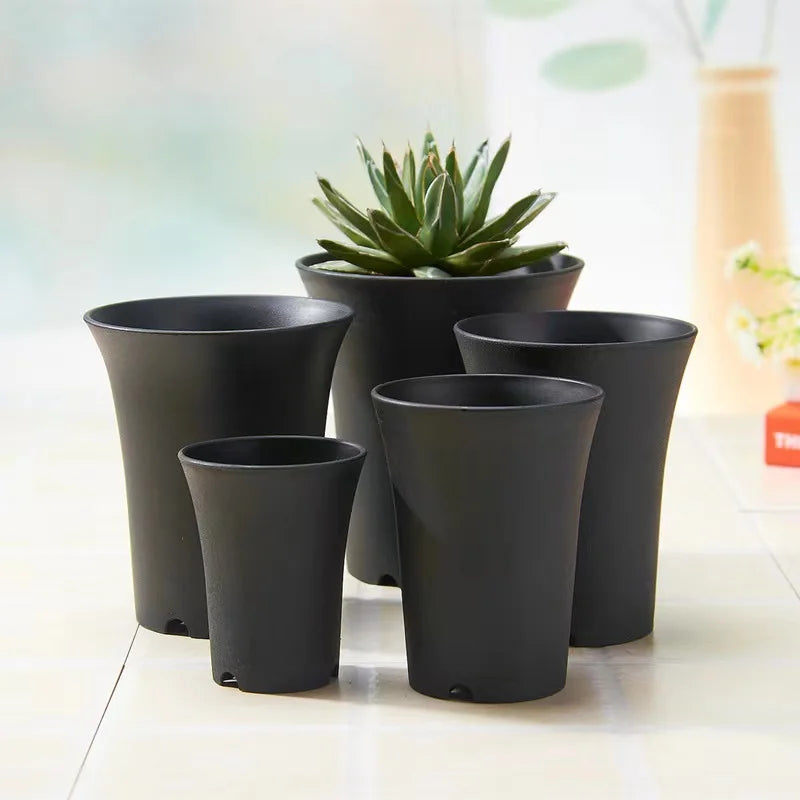 pots plante noirs blancs modernes succulentes décoration maison 10pc 5pc
