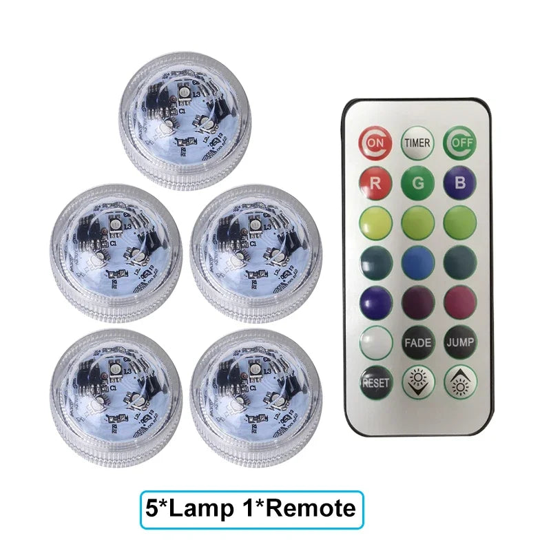 lumière led sous marine transparente moderne piscine halloween décoration fête mariage