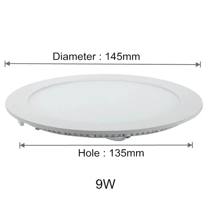 plafonnier led rond encastré moderne blanc aluminium dimmable transformateur intérieur maison