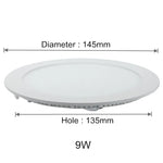 plafonnier led rond encastré moderne blanc aluminium dimmable transformateur intérieur maison