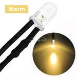 diodes led rondes transparentes 10 pièces 17.5mm 12v blanc chaud rouge vert bleu moderne