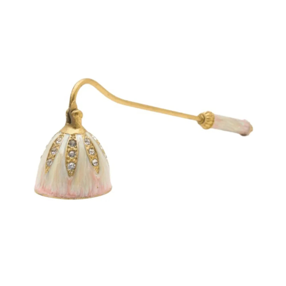 bougie chauffe plat or blanc verte bleue violette motifs floraux vintage métallique tringle
