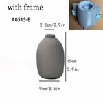 moulage vase béton ciment plâtre résine silicone gris moderne clips decoration diy