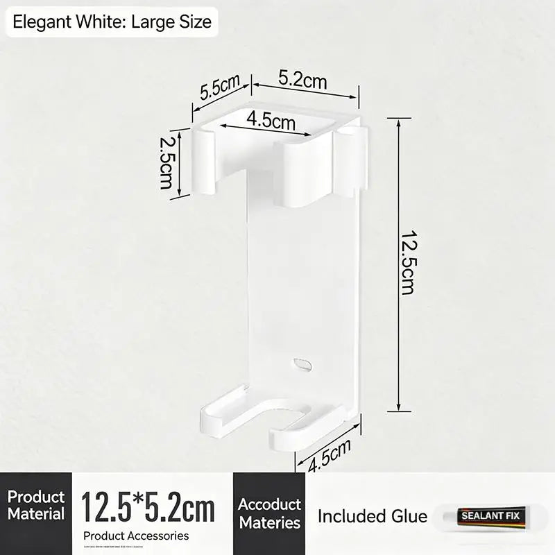 support mural moderne fer lisseur fer boucler blanc rose noir
