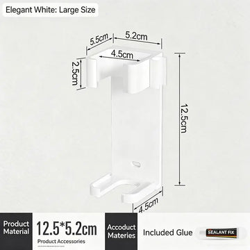 support mural moderne fer lisseur fer boucler blanc rose noir