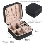 boîte bijoux cuir noir rose blanche compartiments pochette amovible moderne pratique