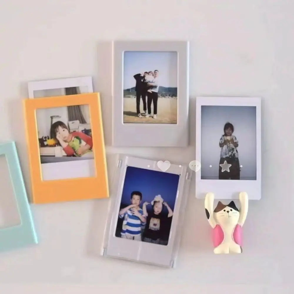 cadres photo transparents modernes miniatures multicolores 6.2cm 8.8cmversible