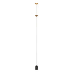 lampe suspension contemporaine marbre noir sources lumineuses 11 15w led noire dorée